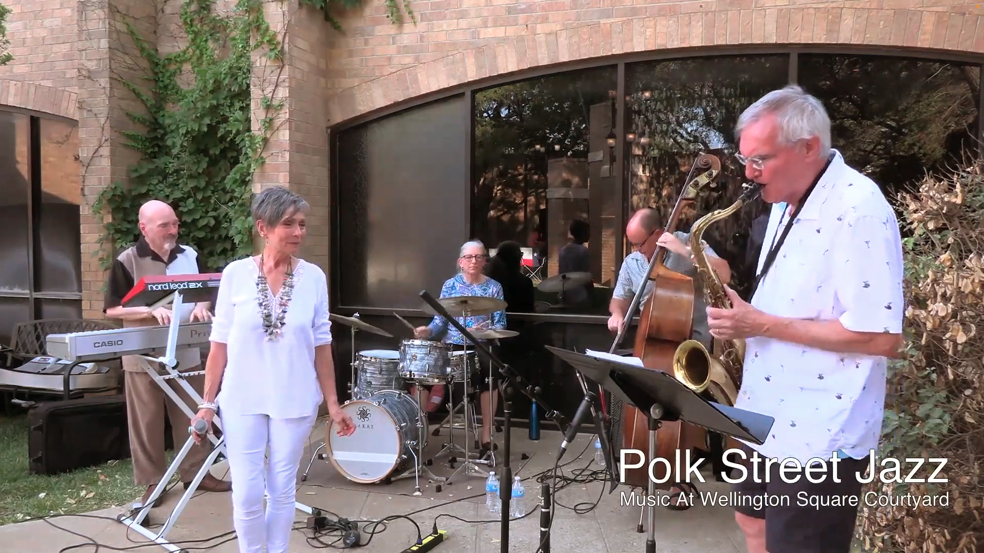 Polk Street Jazz – Music at Wellington Square Courtyard – July 10, 2021