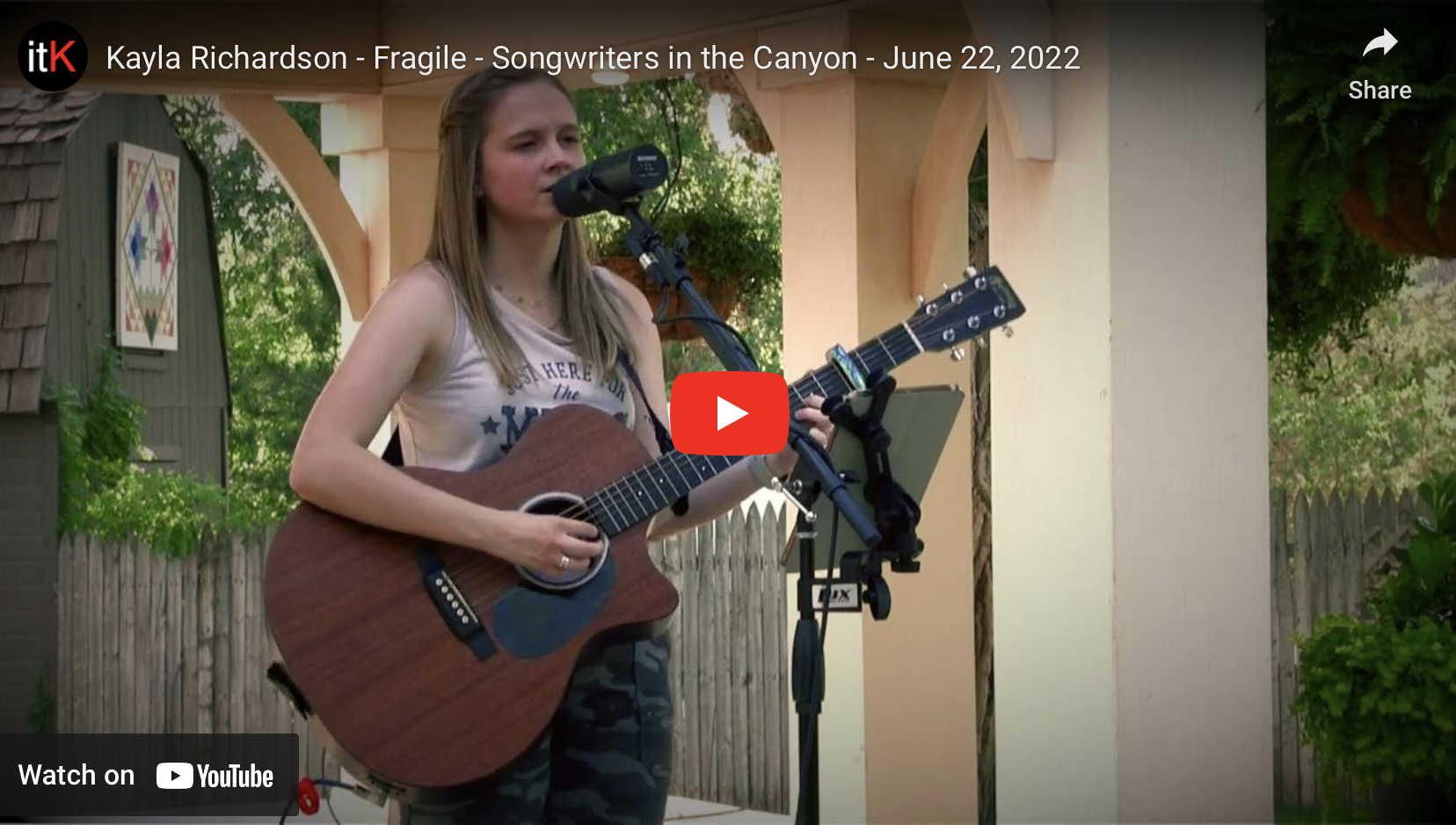 Kayla Richardson – Fragile – Songwriters in the Canyon