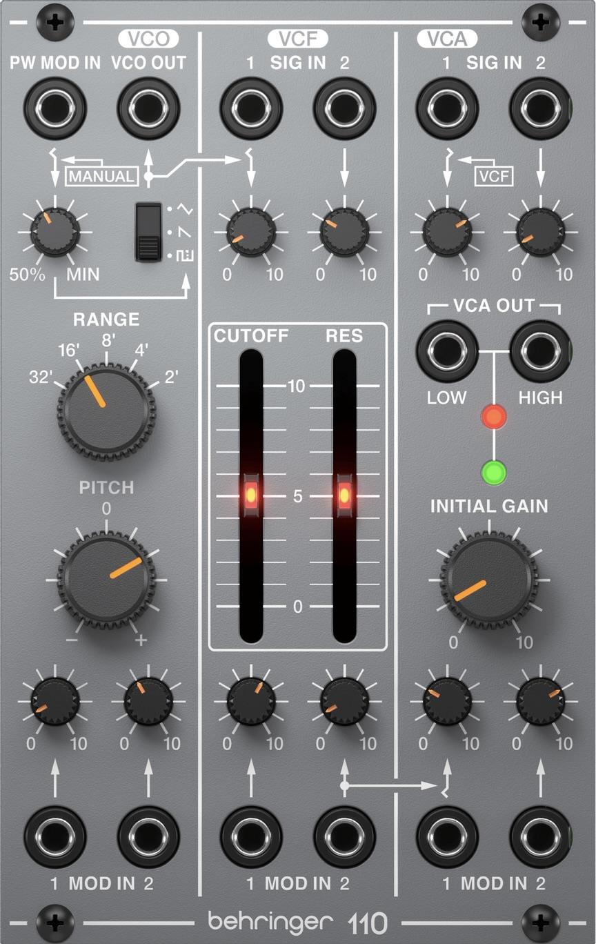 Behringer – 110 – VCO/VCF/VCA – Notes